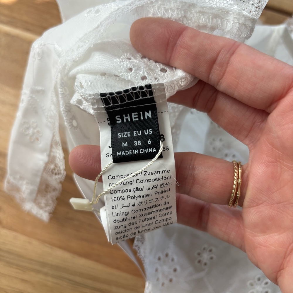 NWT SHEIN Eyelet Top - Picture 6 of 6